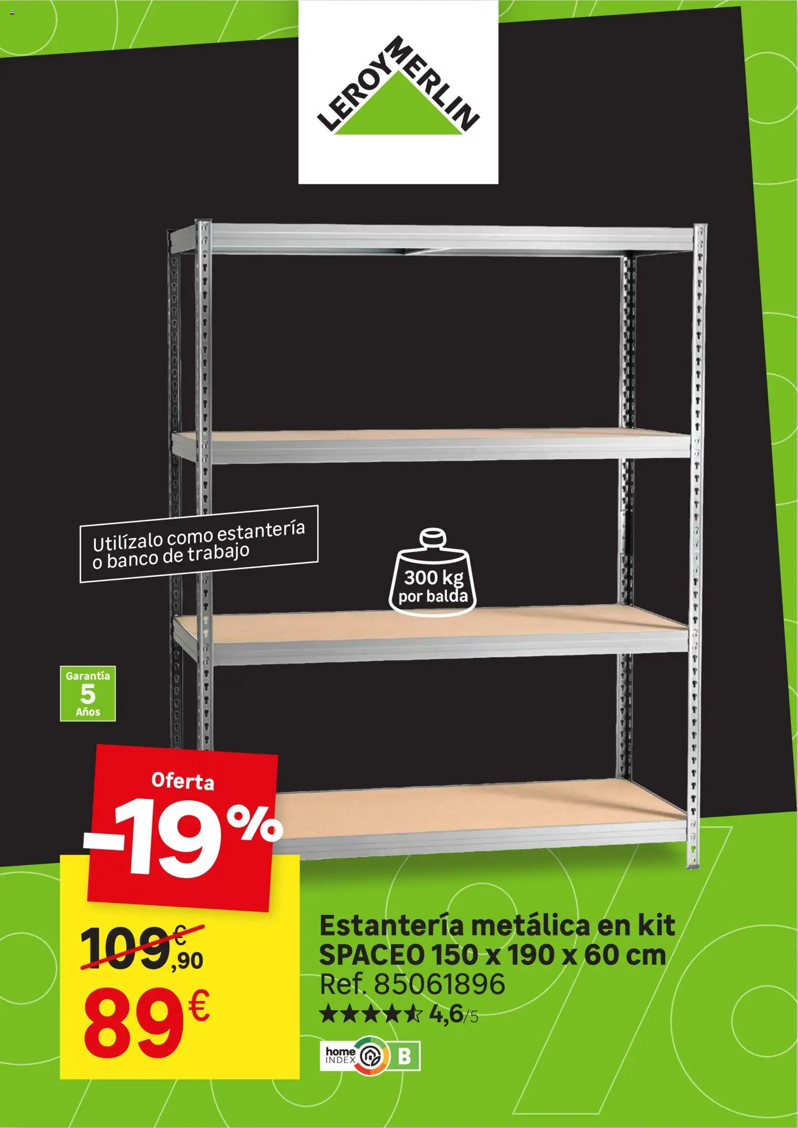 Leroy Merlin Black Friday │ válido desde el 20/10/2026 | Página: 4 | Productos: Estantería, Estantería metálica