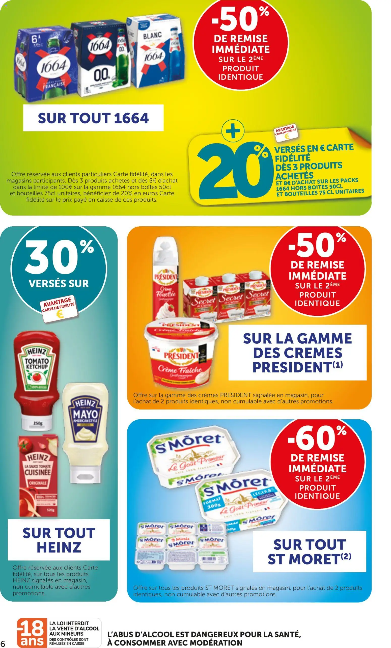 {H1} | Page: 6 | Produits: Tomate, Crème fraiche, Ketchup, Crème