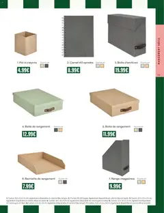 Monoprix - Prévisualisation de Monoprix - Guide de rentree valide à partir de 04/08/2026 | Page: 11 | Produits: Boîte d'archives, Sable, Boîte de rangement