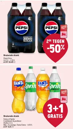 Pepsi Zero, Bruisende drank, Pepsi Zero, 4 x 1 L - Voorbeeld van een folder van Delhaize, geldig van 20/08/2026 | Pagina: 36