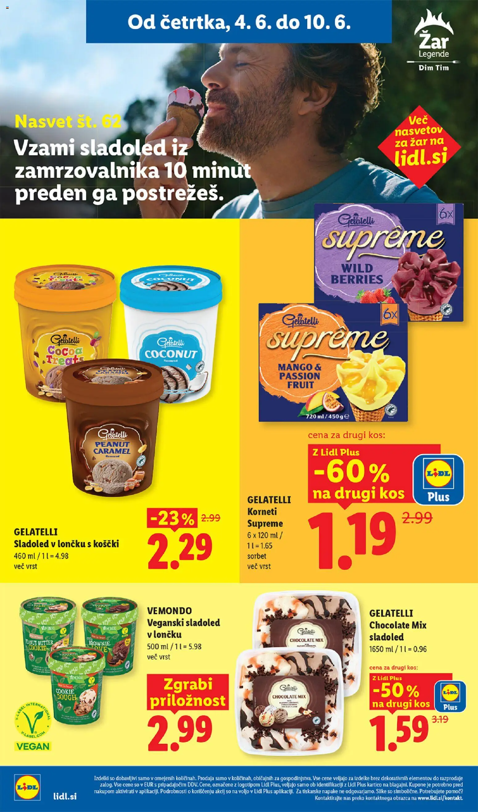 Novi Lidl katalog ponudbe – veljaven od 04.06.2026 | Stran: 16 | Izdelki: Zar, Kos, Sladoled, Mango
