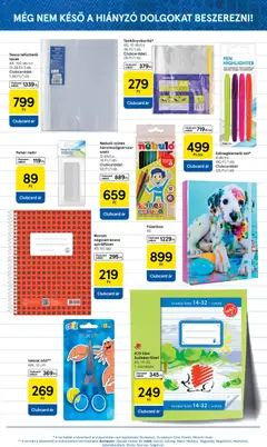 Tesco aktuális akciós újság - amely érvényes a következő dátumtól: 2026.09.03. | Oldal: 13 | Termékek: Ceruza, Lap