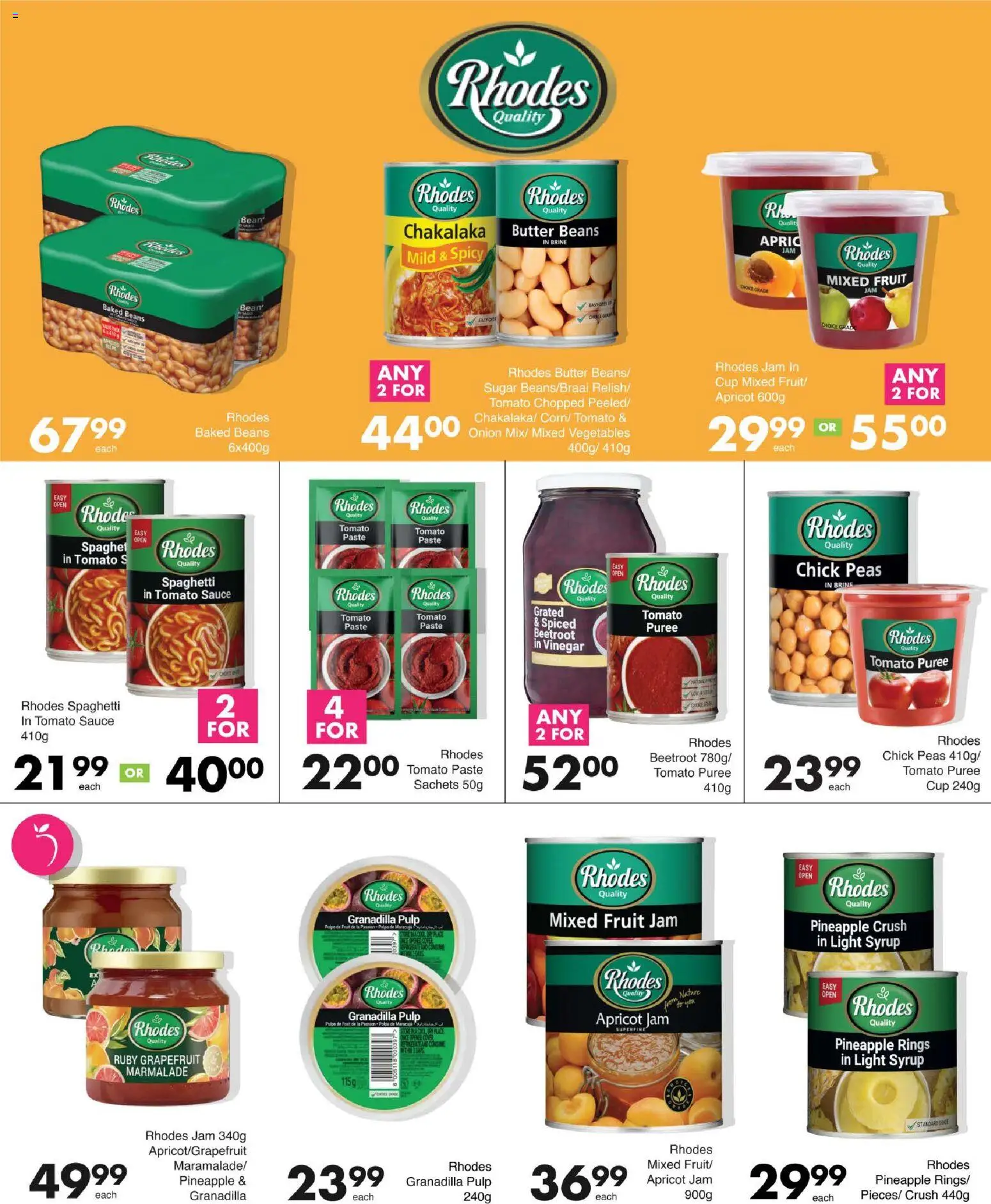 New Save catalogue – valid from 15/09/2026 | Page: 18 | Products: Marmalade, Baked beans, Pineapple, Vegetables