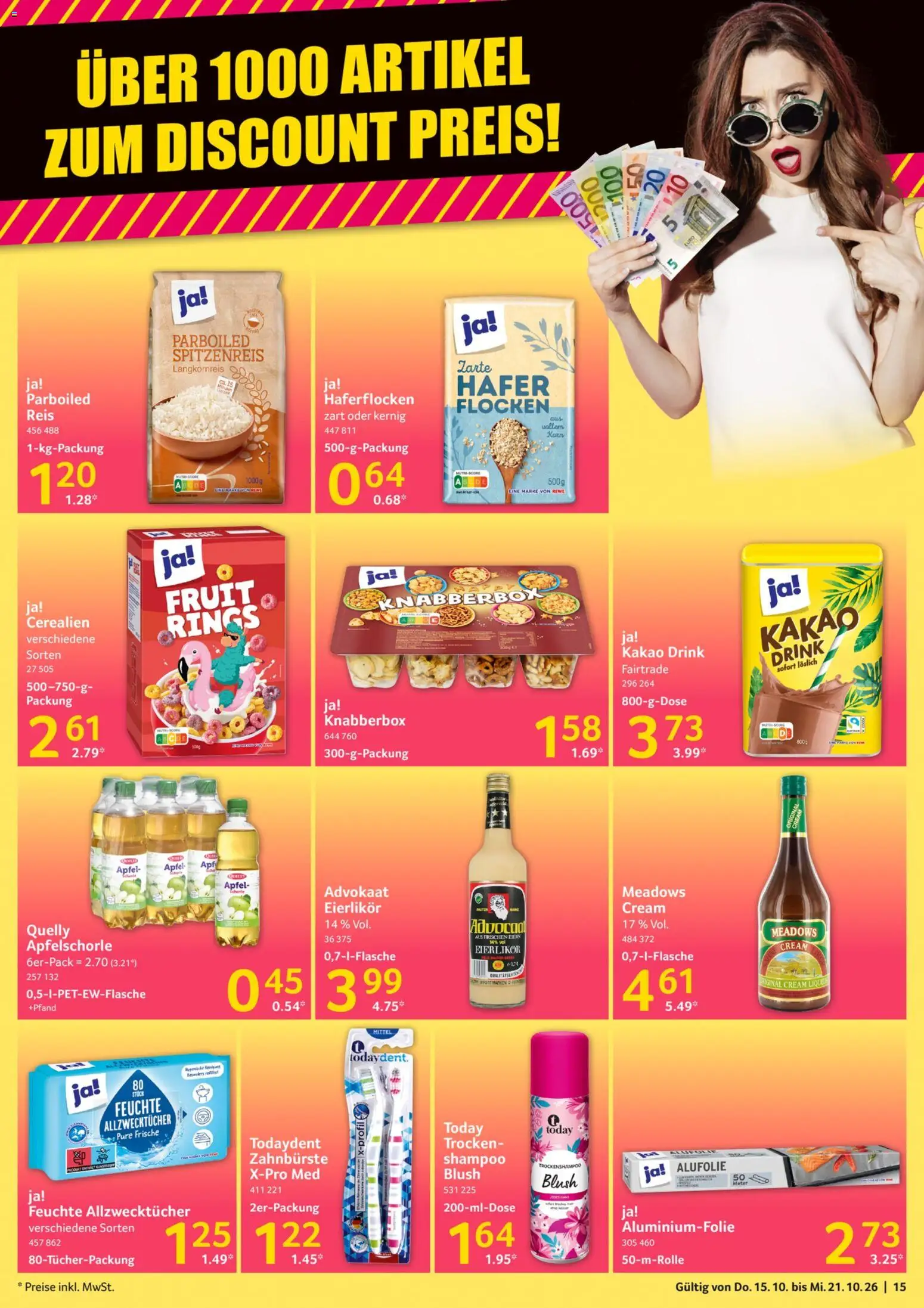 Selgros Prospekt – gültig ab 15.10.2026 | Seite: 15 | Produkte: Äpfel, Shampoo, Reis, Flocken
