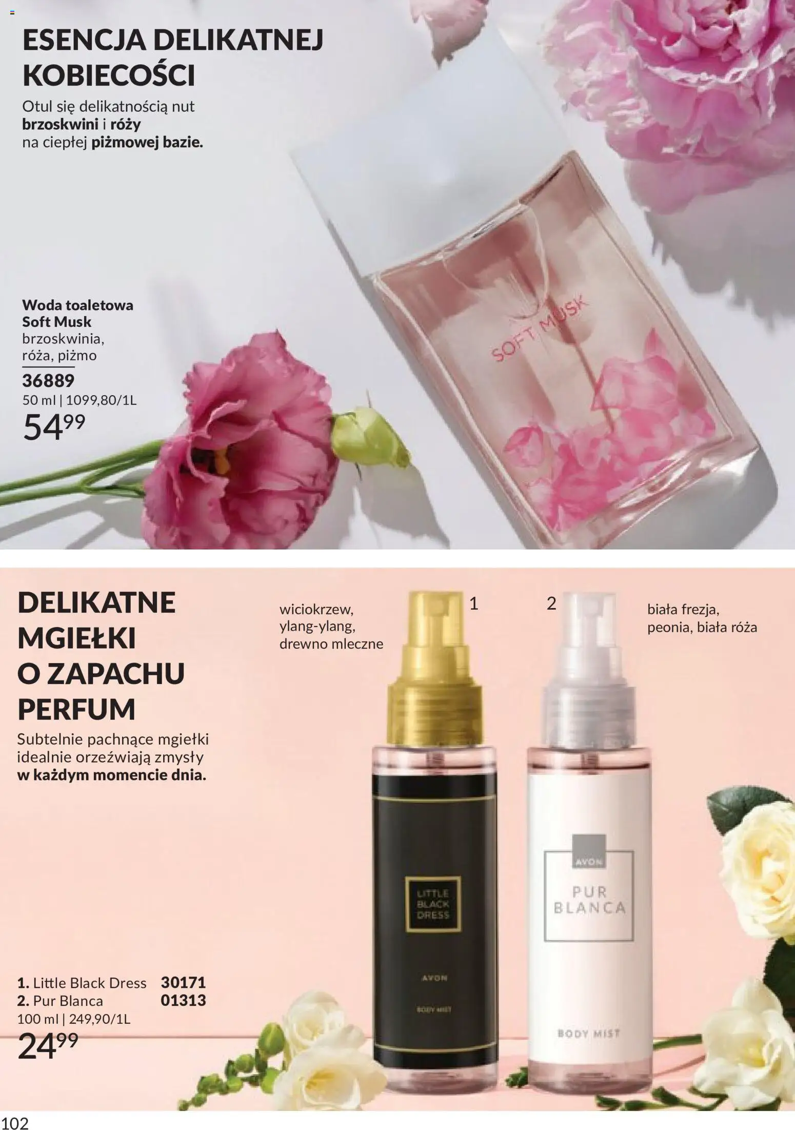 Avon Katalog 9 2026 od 01.09.2026 | Strona: 102 | Produkty: Woda toaletowa, Body, Woda