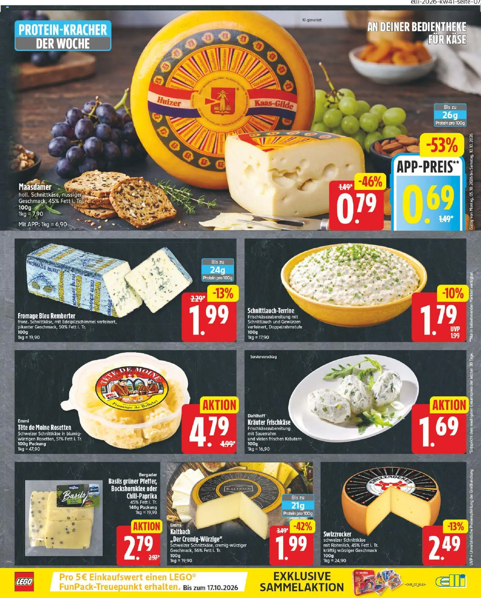 Elli Markt Prospekt Gütersloh – gültig ab 05.10.2026 | Seite: 11 | Produkte: Käse, Sauerrahm, Frischkase