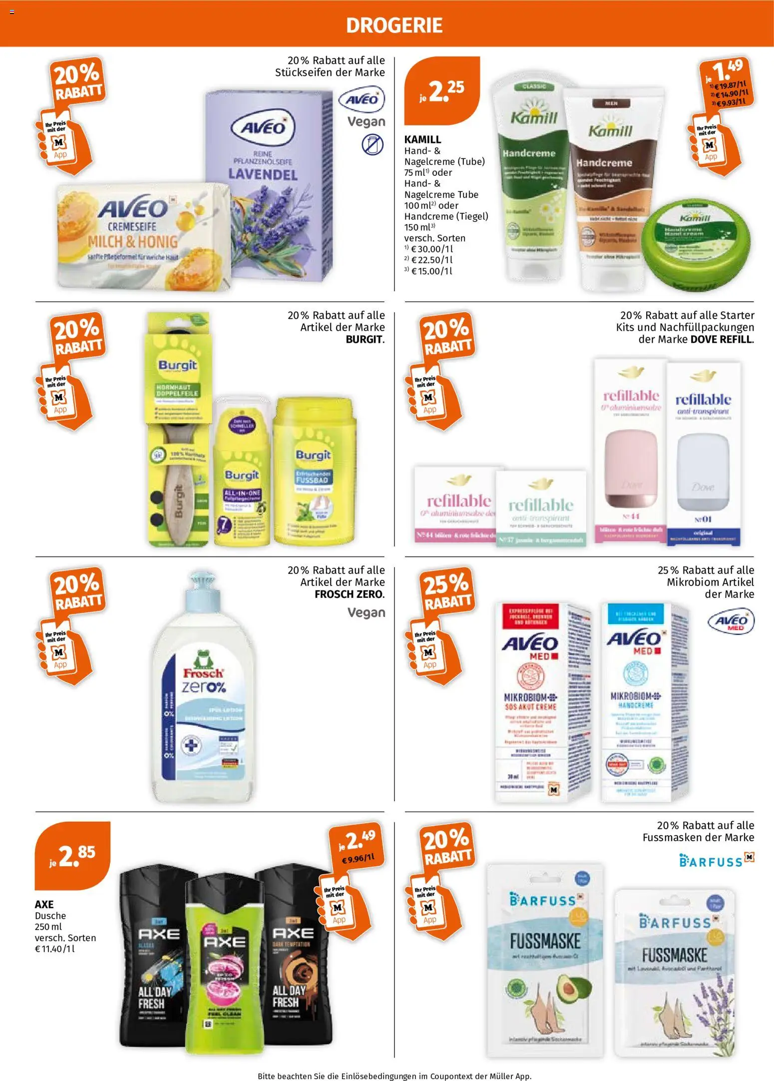 Müller Flugblatt gültig ab 26.10.2026 | Seite: 4 | Produkte: Dusche, Milch, Creme, Handcreme