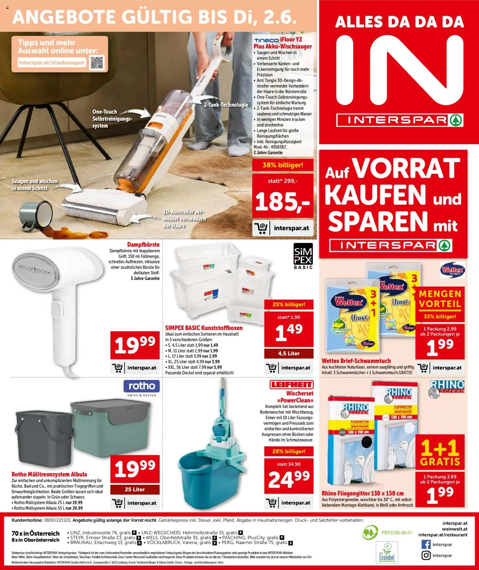 Interspar Flugblatt - Oberösterreich gültig ab 13.05.2026 | Seite: 17 | Produkte: Wasser, Bad, Bürste