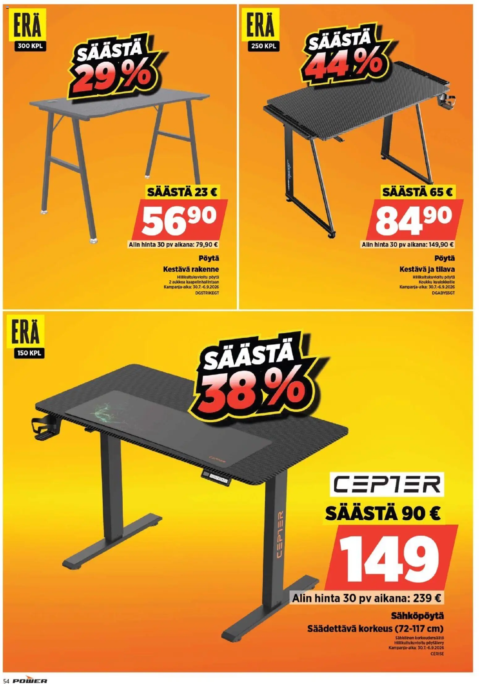 Power tarjoukset – voimassa 17/08/2026 alkaen | Sivu: 54