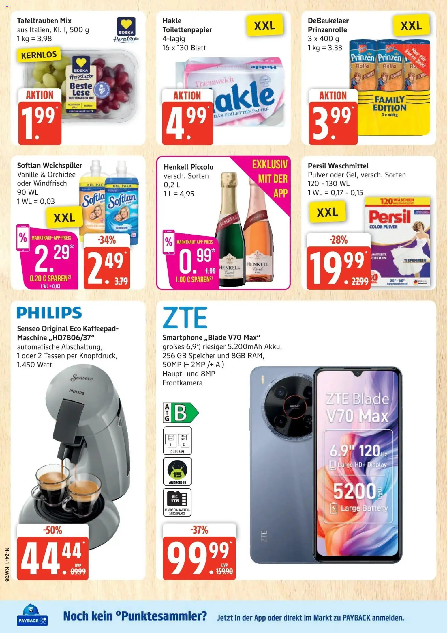 Marktkauf Prospekt Buxtehude (ab 31.08.2026) » Angebote online | Seite: 24 | Produkte: Philips, Weichspüler, Waschmittel, Toilettenpapier