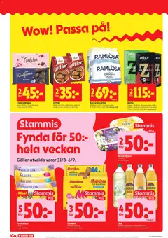 ICA Kvantum erbjudanden - Förhandsvisning av reklamblad från butik ICA Kvantum aktuell från 31/08/2026 | Sida: 8 | Produkter: Proteinbar, Vatten, Glas, Glass