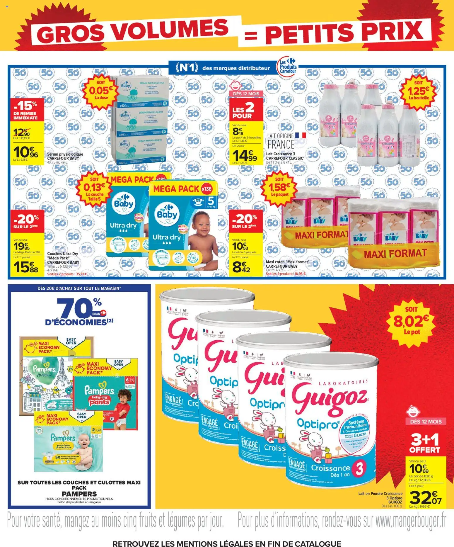 {H1} | Page: 23 | Produits: Coton, Fruits, Guigoz, Distributeur