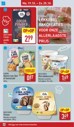 BACK FAMILY Cacao-poeder, Cacao powder for baking. 250 g. - Voorbeeld van een folder van Aldi, geldig van 19-10-2026 | Pagina: 32