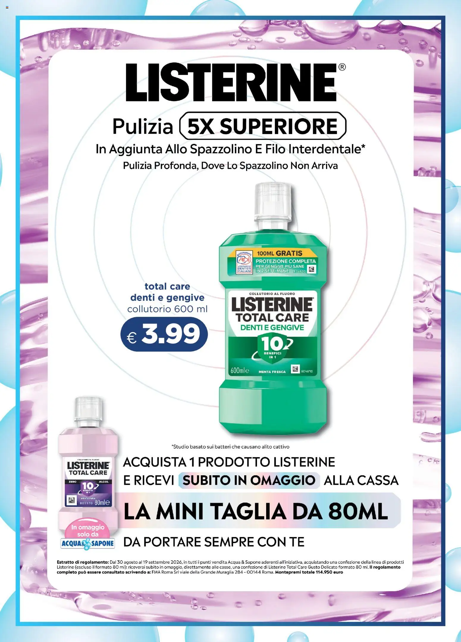 Volantino Acqua e Sapone del 30/08/2026 | Pagina: 12 | Prodotti: Alcol, Collutorio, Tè, Acqua