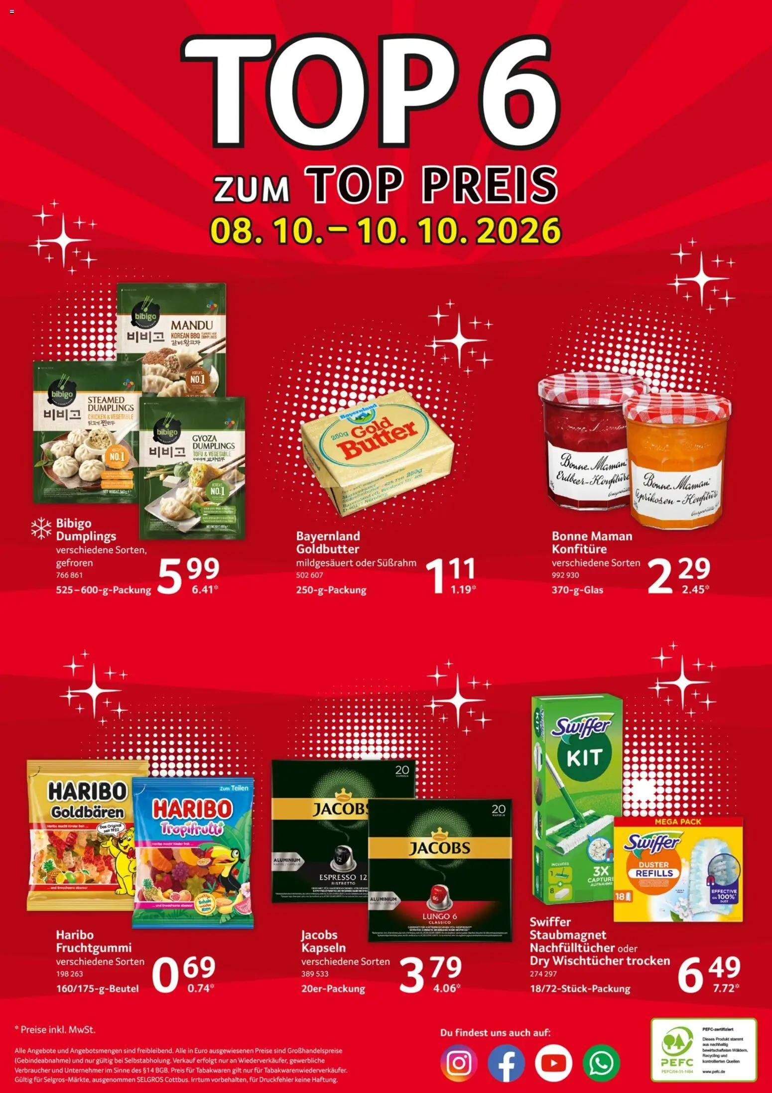 Selgros Prospekt – gültig ab 08.10.2026 | Seite: 24 | Produkte: Top, Butter, Swiffer, Bonne maman
