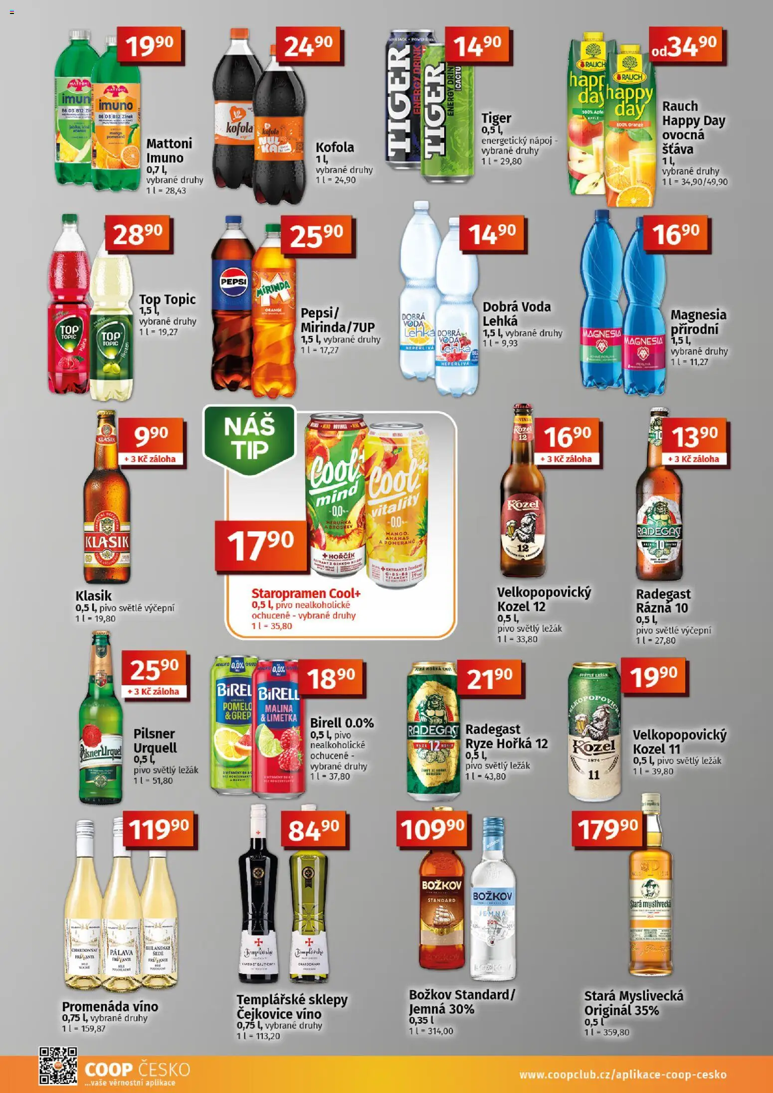 Coop leták - Tuty od 15.07.2026 | Strana: 8 | Produkty: Mattoni, Hořčík, Grep, Kofola