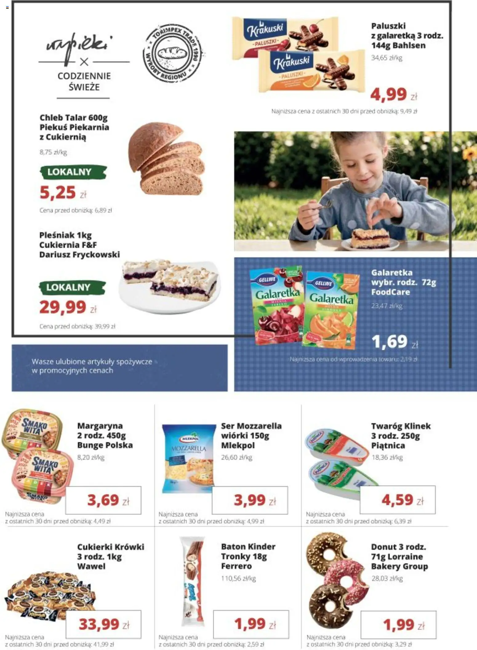 Torimpex gazetka od 01.06.2026 | Strona: 3 | Produkty: Galaretka, Donut, Paluszki, Cukierki