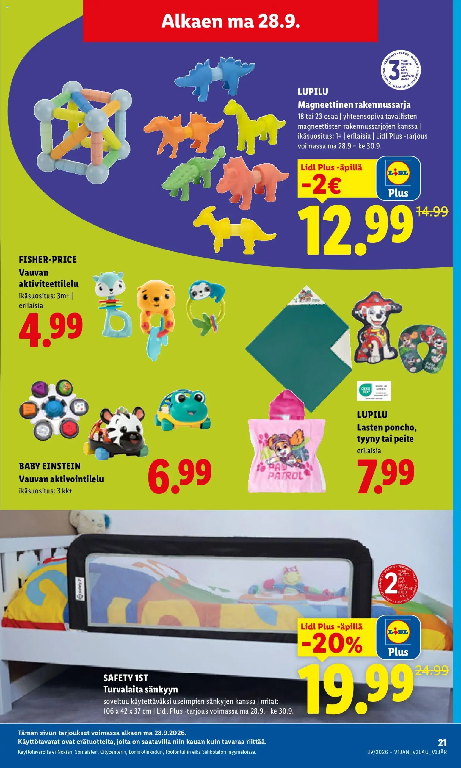 Lidl tarjoukset – voimassa 28/09/2026 alkaen | Sivu: 11