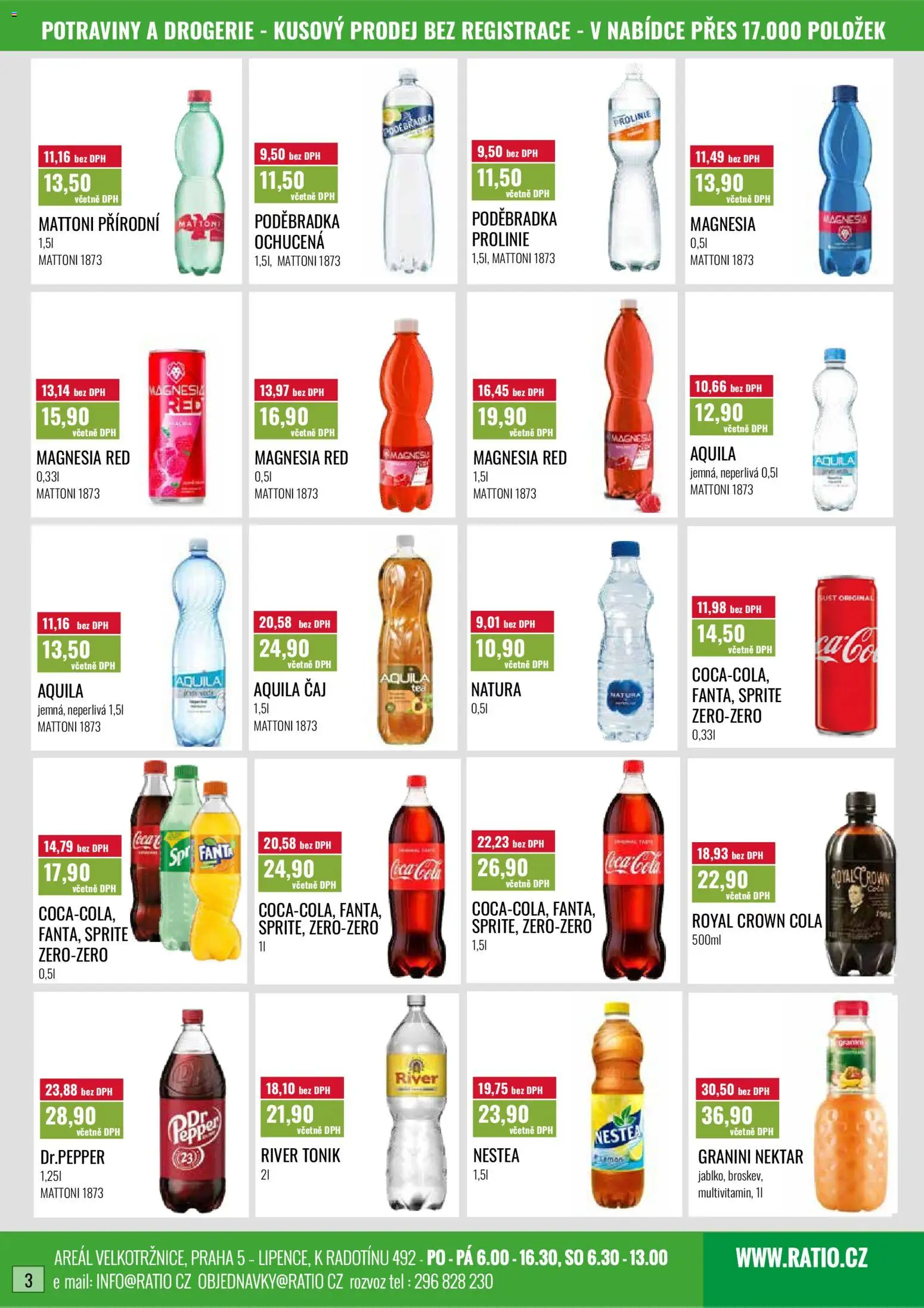 Ratio leták od 01.09.2026 | Strana: 4 | Produkty: Royal Crown Cola, Sprite, Drogerie, Magnesia Red