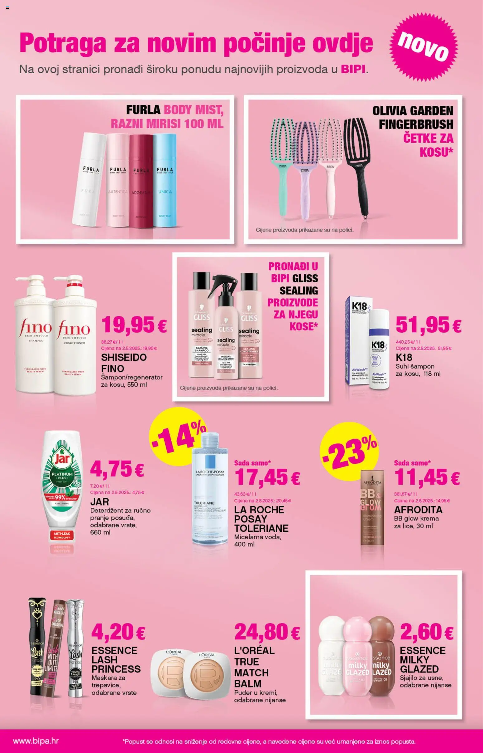 Bipa katalog | vrijedi od 29.10.2026 | Stranica: 32 | Proizvodi: Puder, Maskara, Deterdžent, Krema