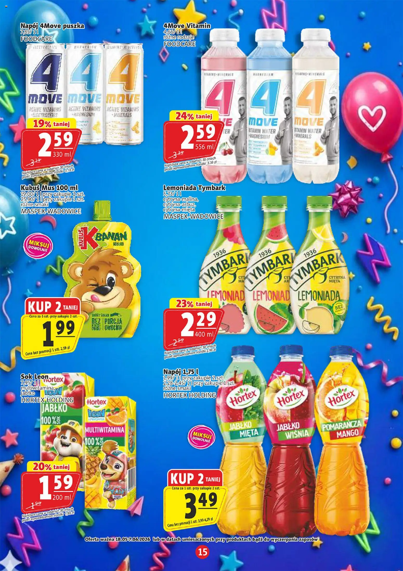 Prim Market gazetka - Dzień Dziecka od 18.05.2026 | Strona: 15 | Produkty: Cytryna, Mango, Mięta, Sok
