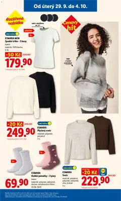 Náhled letáku ESMARA, Svetr, materiál: polyakryl, polyester, polyamid, vlna, elastan, S-L od 29.09.2026 | Strana: 43 | Produkty: Svetr, Ponožky