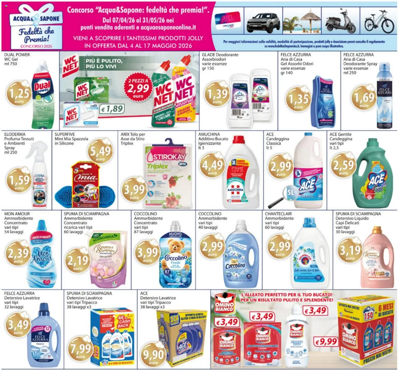 Volantino Acqua e Sapone del 04.05.2026 | Pagina: 18 | Prodotti: Spazzola, Sapone, Deodorante, Lavatrice