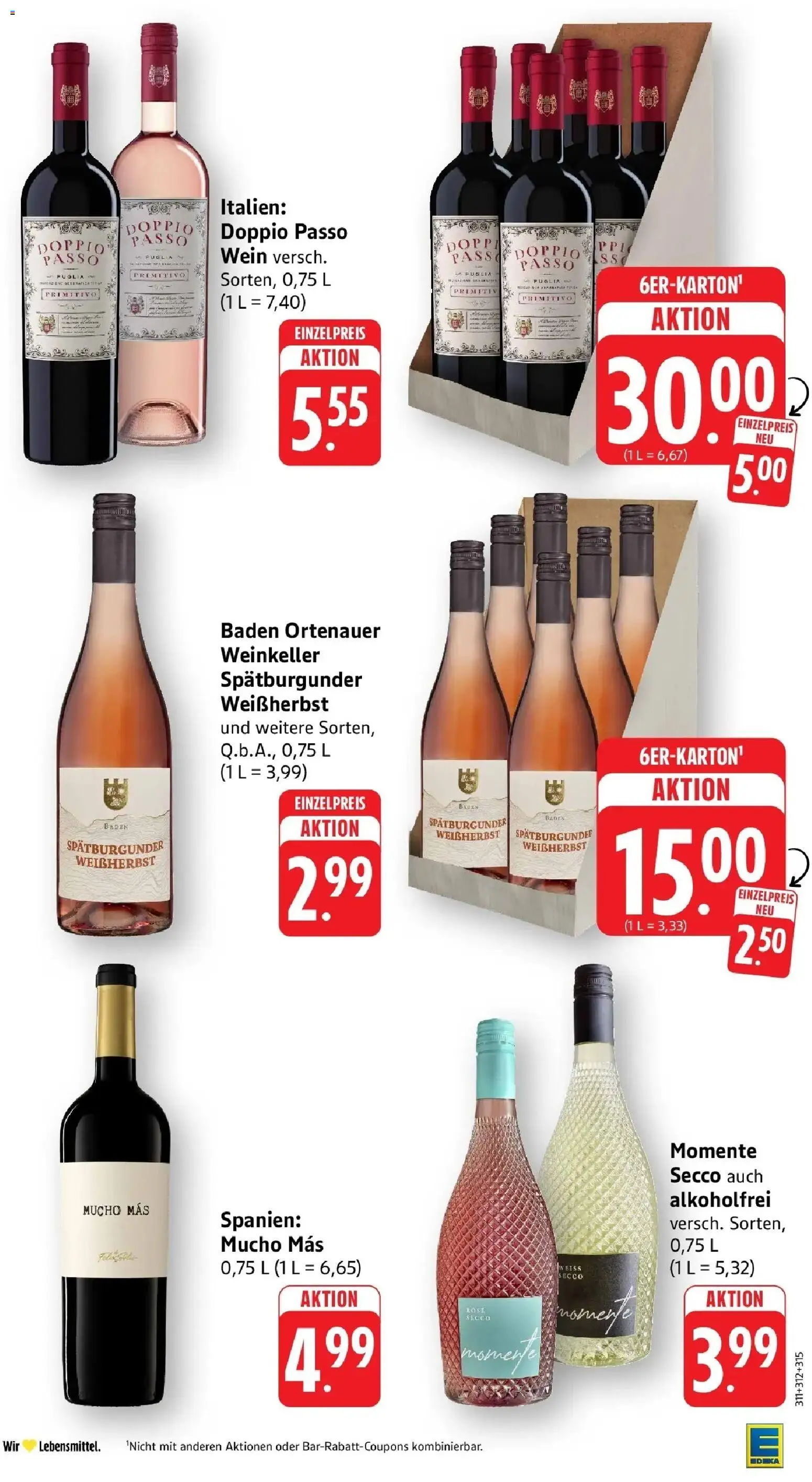 Edeka prospekt Ottersweier	 – gültig ab 04.05.2026 | Seite: 46 | Produkte: Doppio Passo, Wein