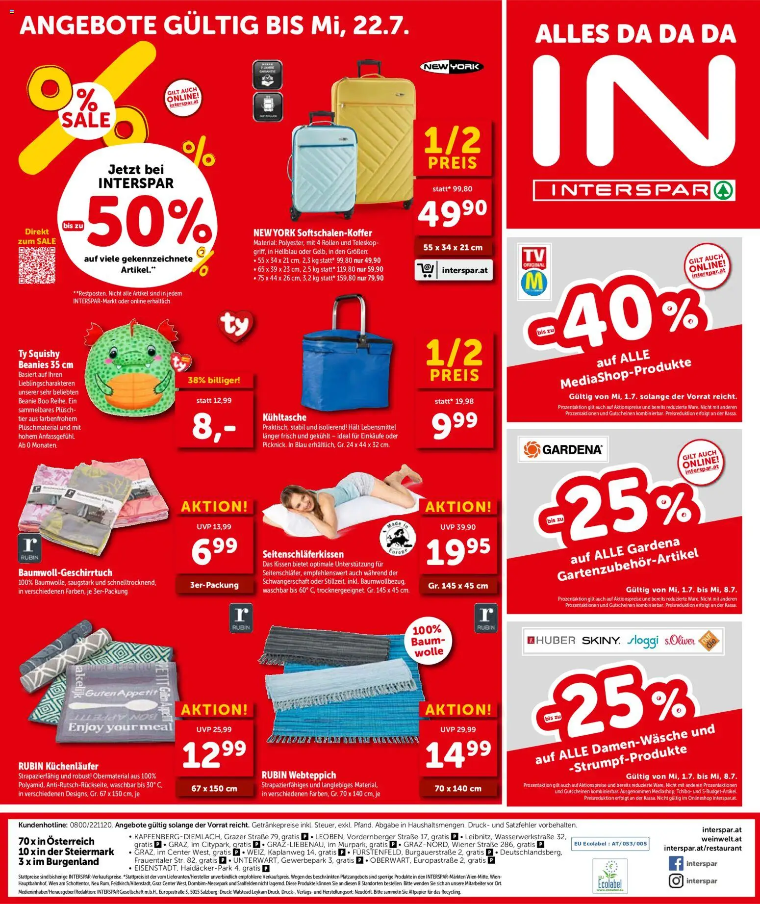 Interspar Flugblatt - Steiermark gültig ab 01.07.2026 | Seite: 20 | Produkte: Libacomb, Kissen