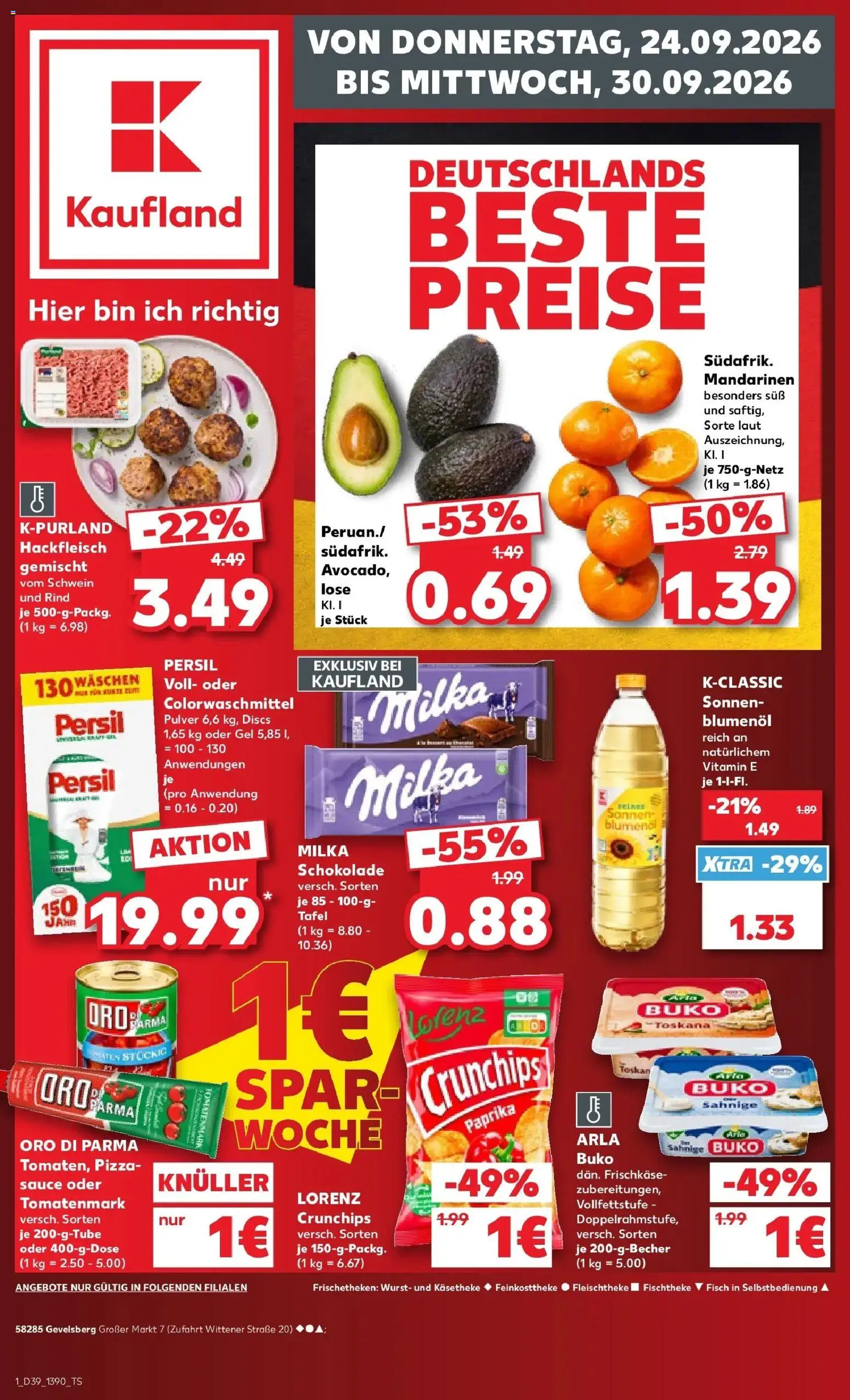 Prospekt Kaufland ab 21.09.2026 » Angebote Online zum Blättern | Seite: 13 | Produkte: Fisch, Arla buko, Pizza, Hackfleisch