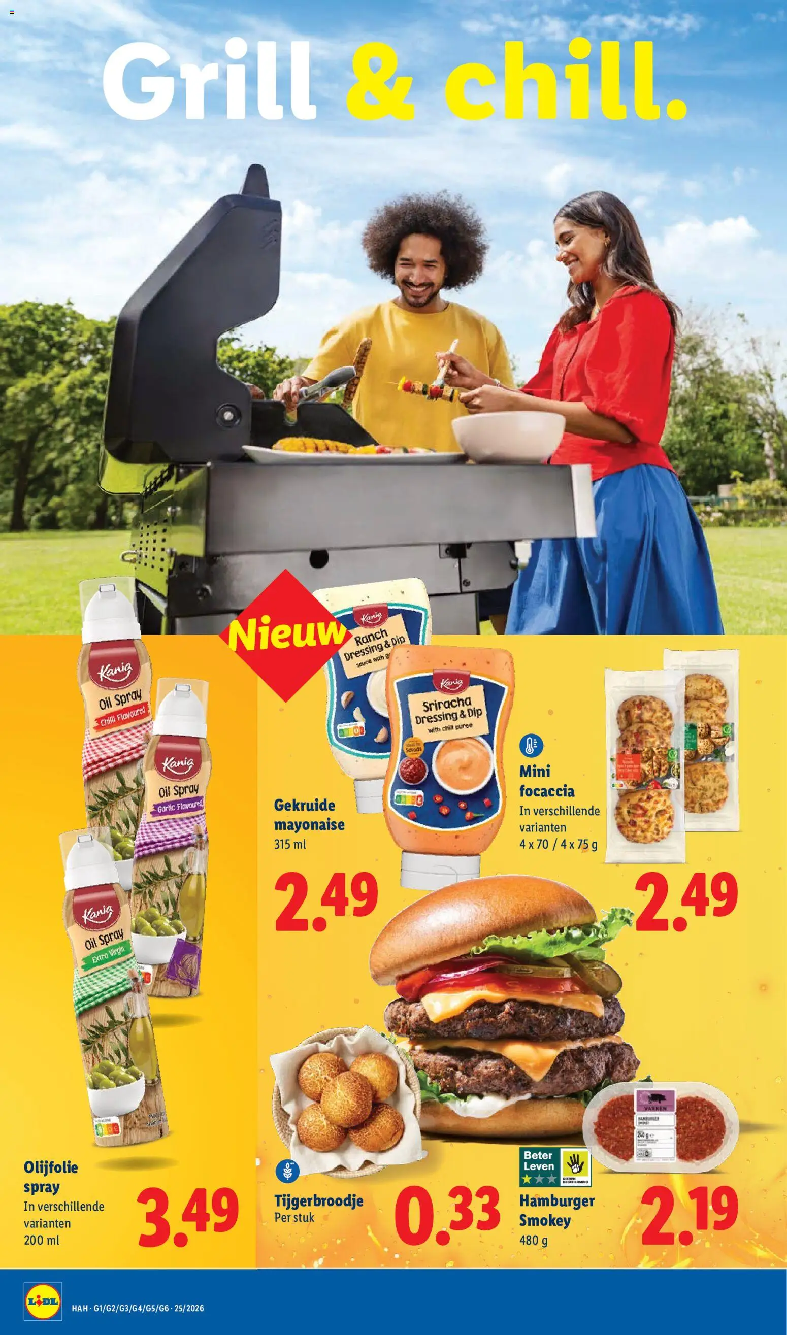 {H1} | Pagina: 4 | Producten: Hamburger, Olijfolie, Dip, Grill