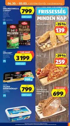 PIZZA, sonkás-kukoricás vagy pepperónis, 140 g/darab - amely érvényes a következő dátumtól: 30.04.2026 | Oldal: 11