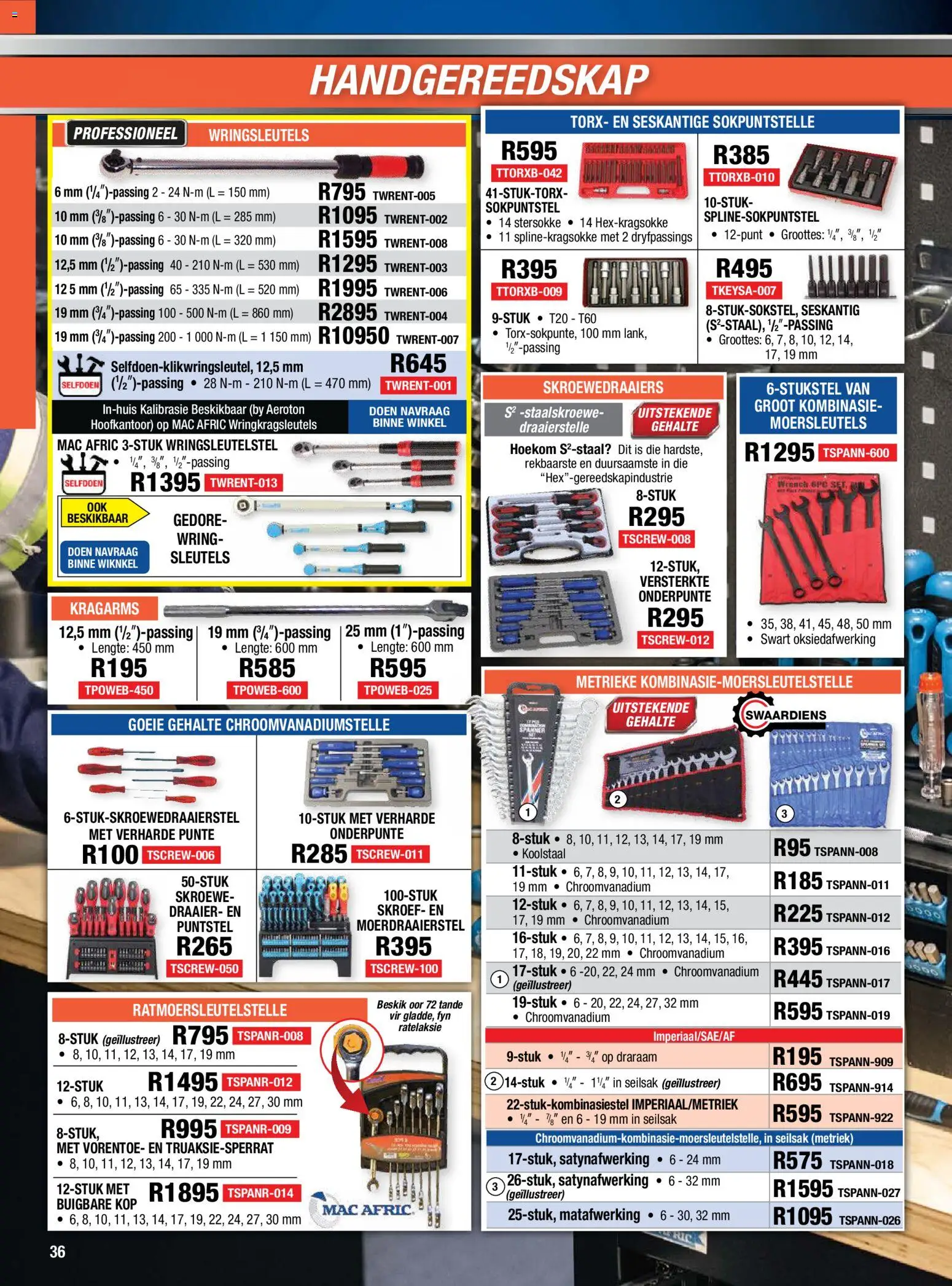 New Adendorff catalogue – valid from 01/09/2026 | Page: 38 | Products: Wrench