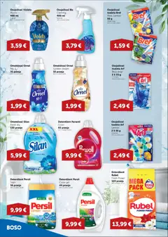 Boso Katalog - Pregled kataloga iz trgovine Boso, vrijedi od 10.09.2026 | Stranica: 14 | Proizvodi: Omekšivač, Violeta, Perwoll, Arf