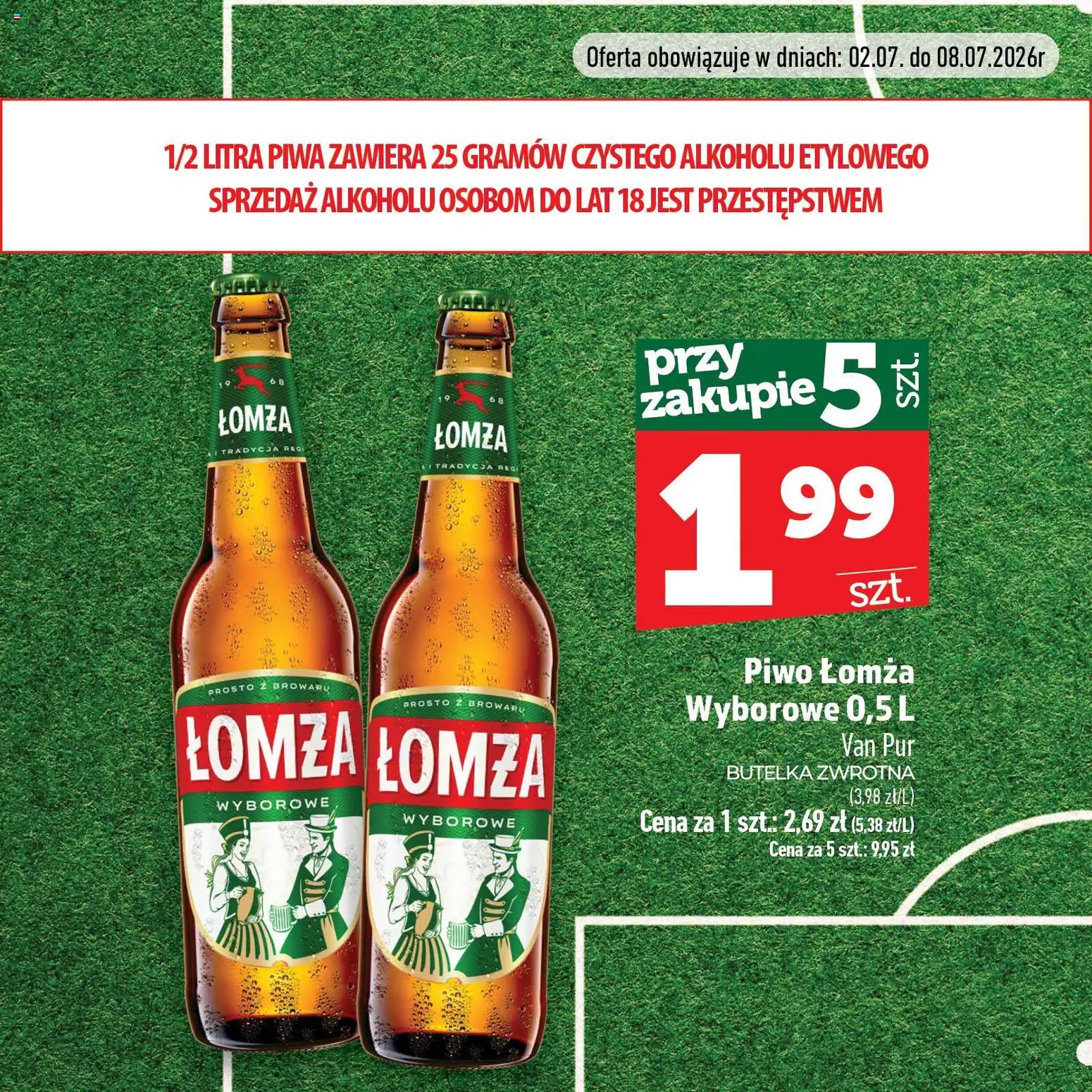 Topaz gazetka - Strefa Kibica od 02.07.2026 | Strona: 3 | Produkty: Piwo