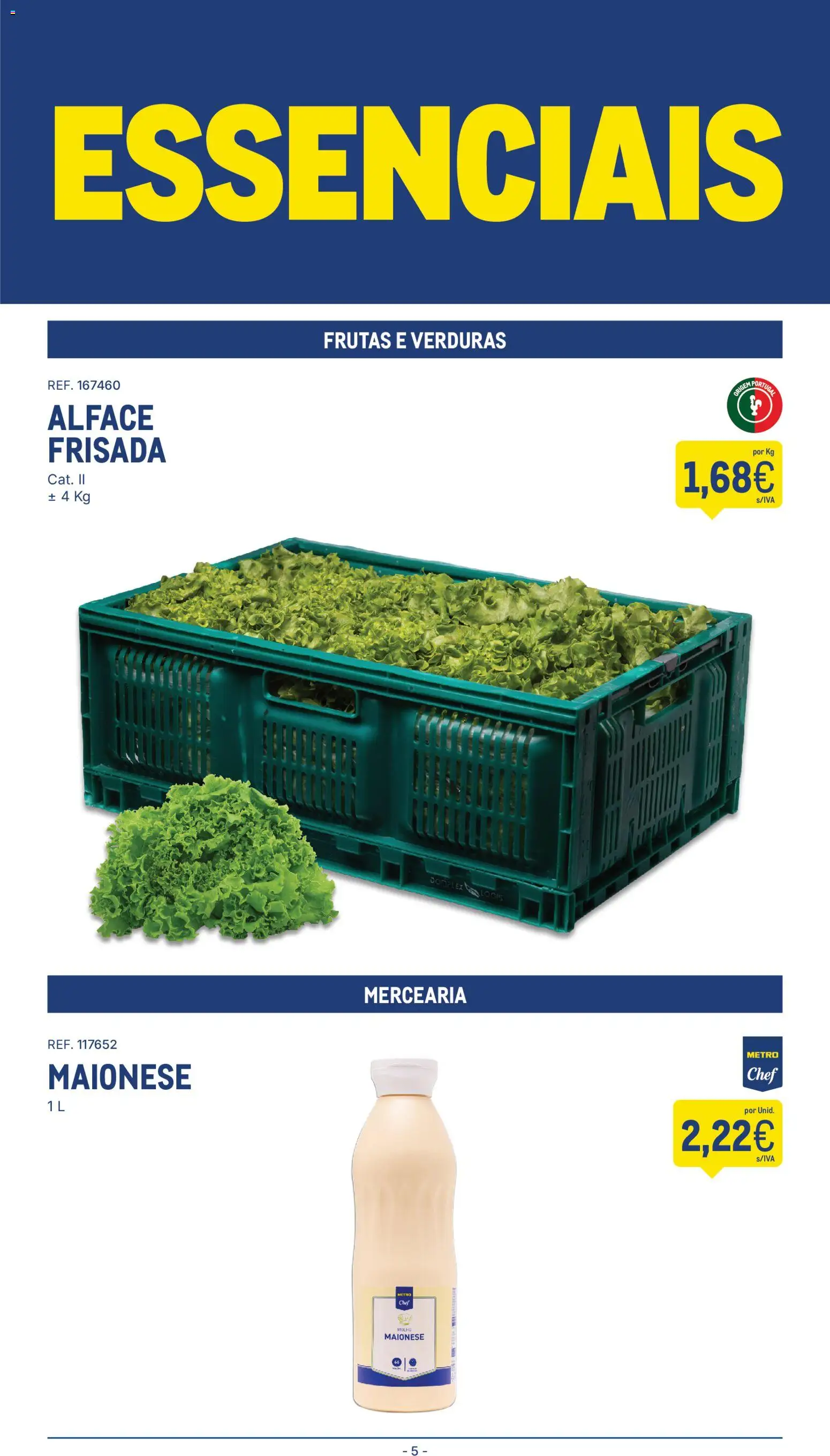 Makro folheto │ válido de 29/09/2026 | Página: 5 | Produtos: Mercearia, Frutas, Maionese, Alface
