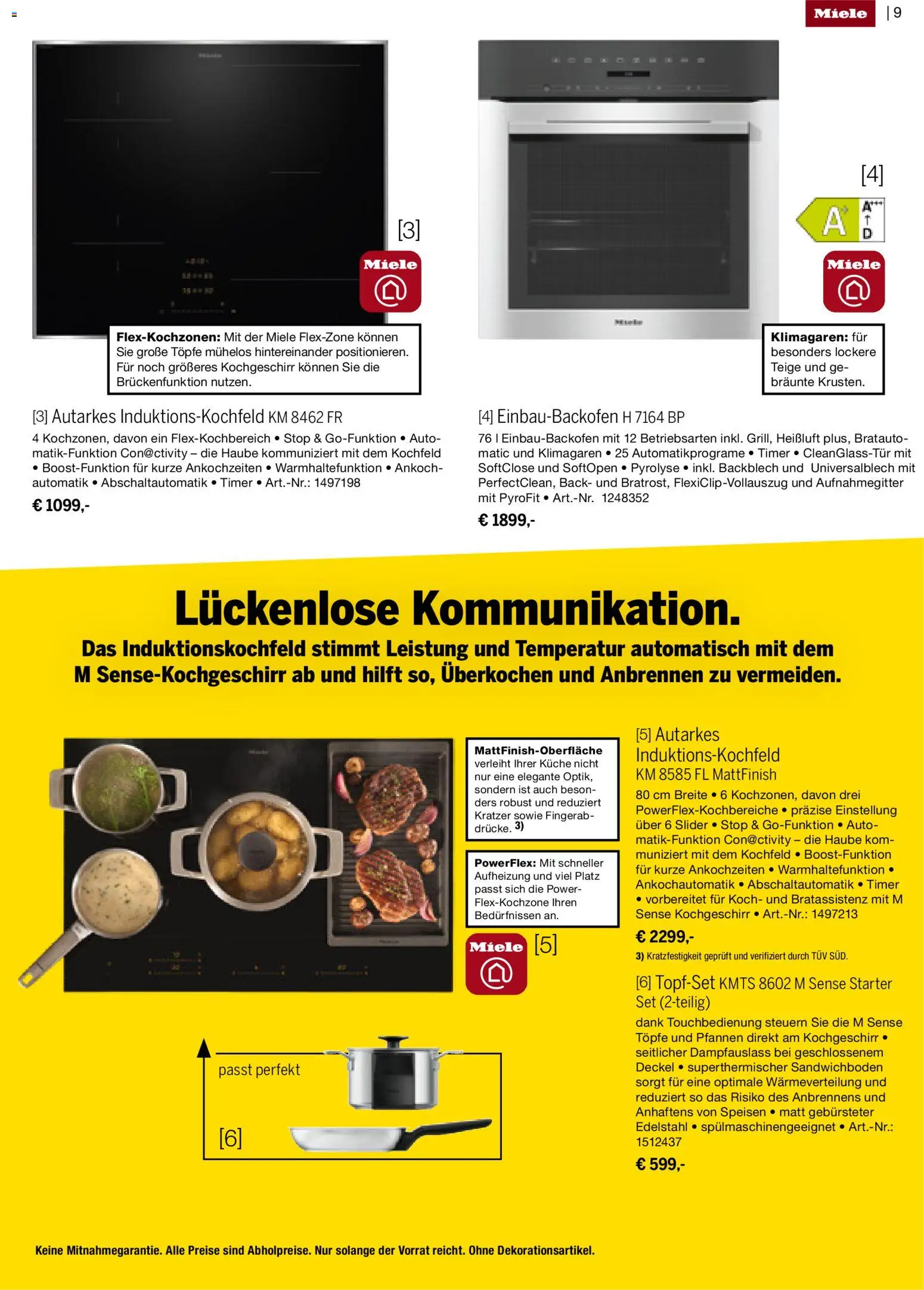 Medimax Prospekt Miele – gültig ab 22.10.2026 | Seite: 9 | Produkte: Miele, Küche, Kochfeld