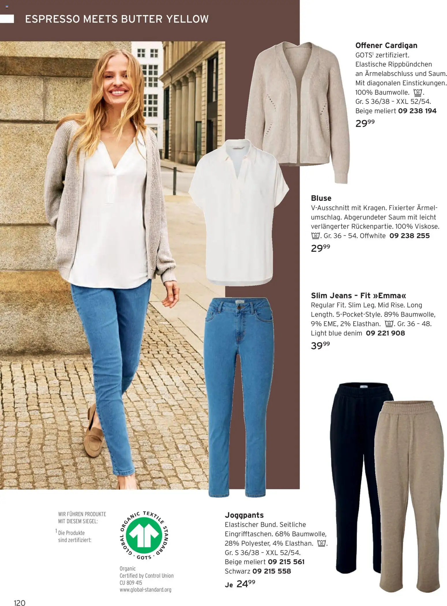 Angebote Tchibo – gültig ab 01.09.2026 | Seite: 120 | Produkte: Butter, Cardigan, Bluse, Jeans