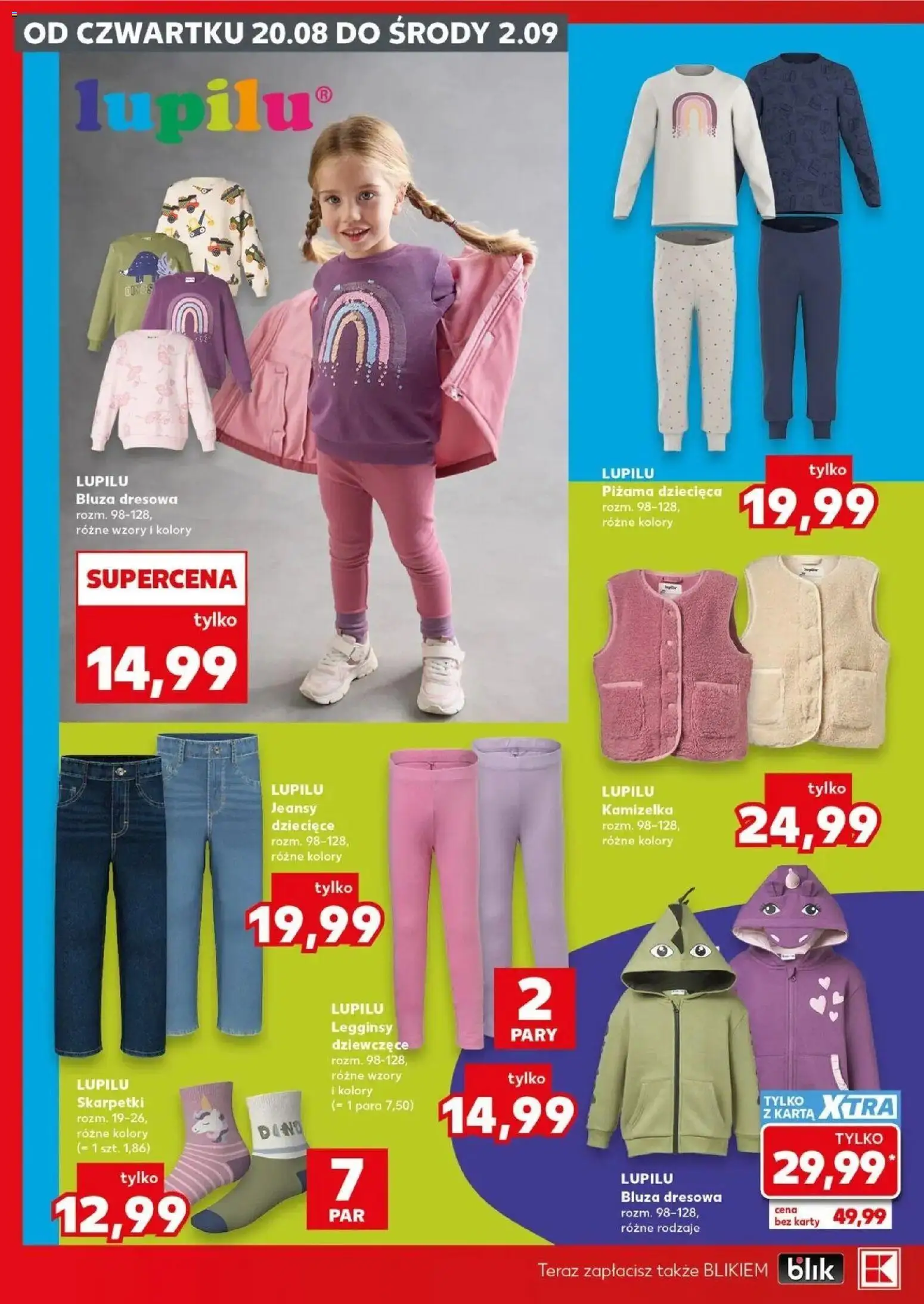 Kaufland gazetka - Złap Okazje od 20.08.2026 - od jutra PDF | Strona: 12 | Produkty: Karta, Kamizelka, Piżama, Legginsy