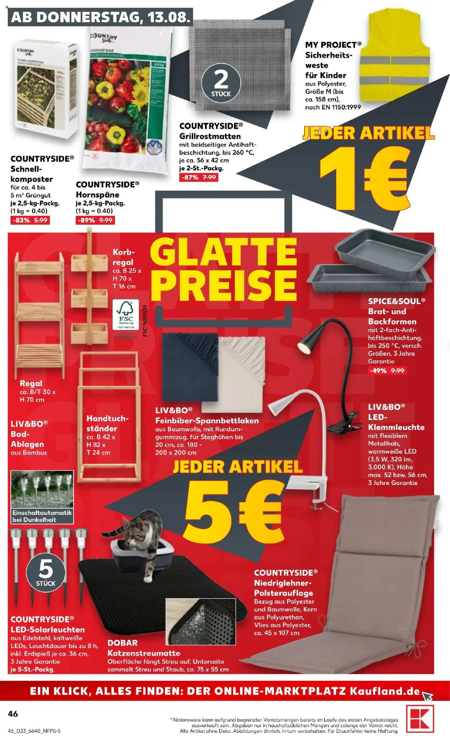 Kaufland Prospekt Speyer – gültig ab 13.08.2026 | Seite: 48 | Produkte: Regal, Bad, Korb, Weste