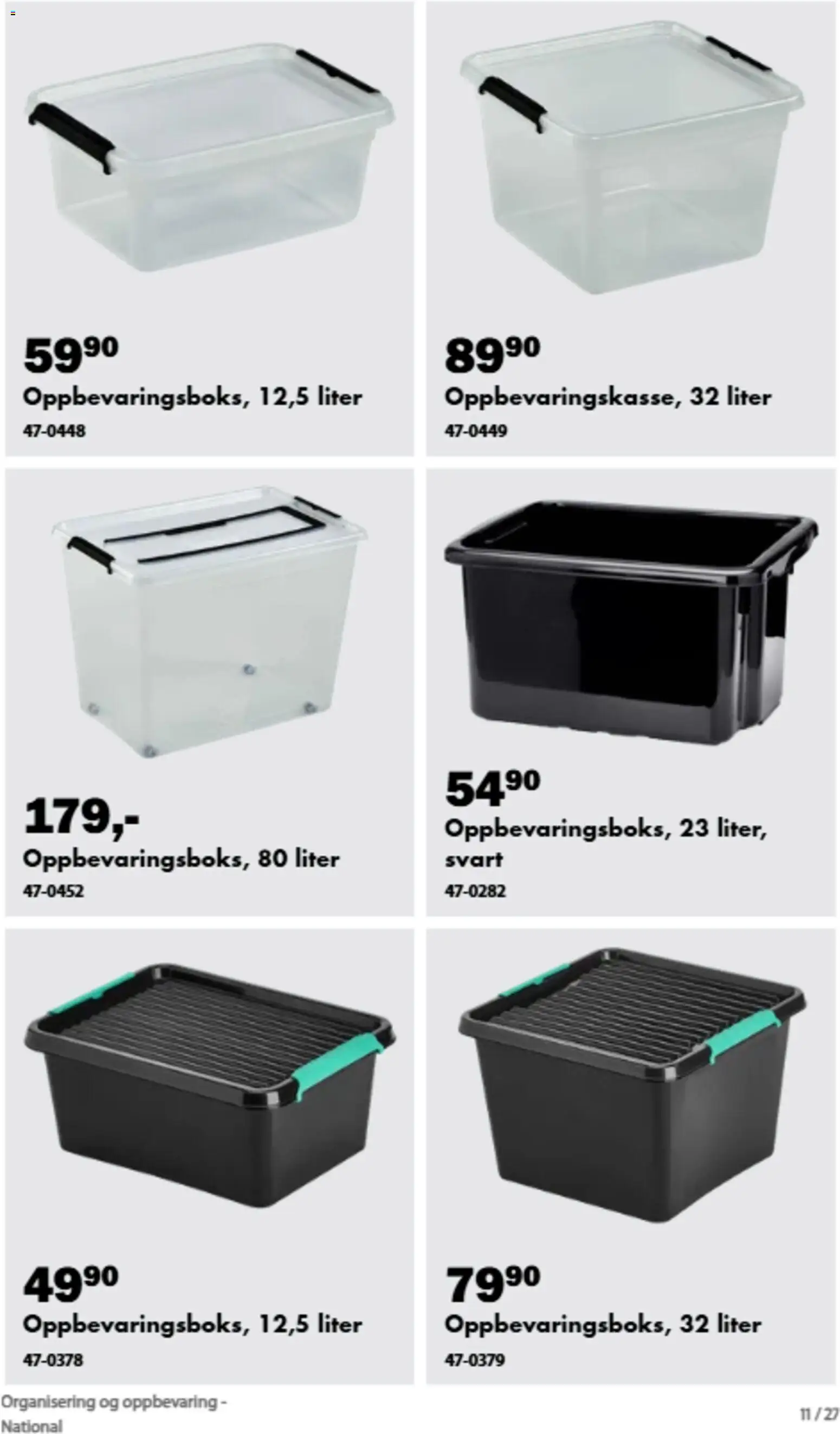 {H1} | Side: 23 | Produkter: Oppbevaringsbokser