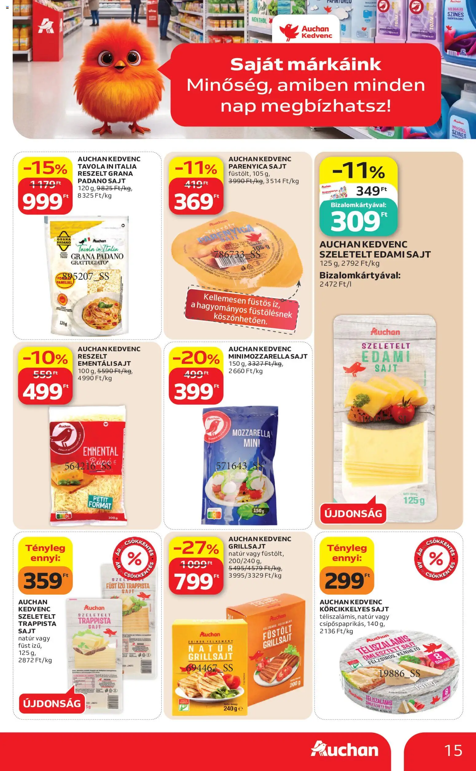 Auchan akciós ujság - amely érvényes a következő dátumtól: 2026.09.17. | Oldal: 15