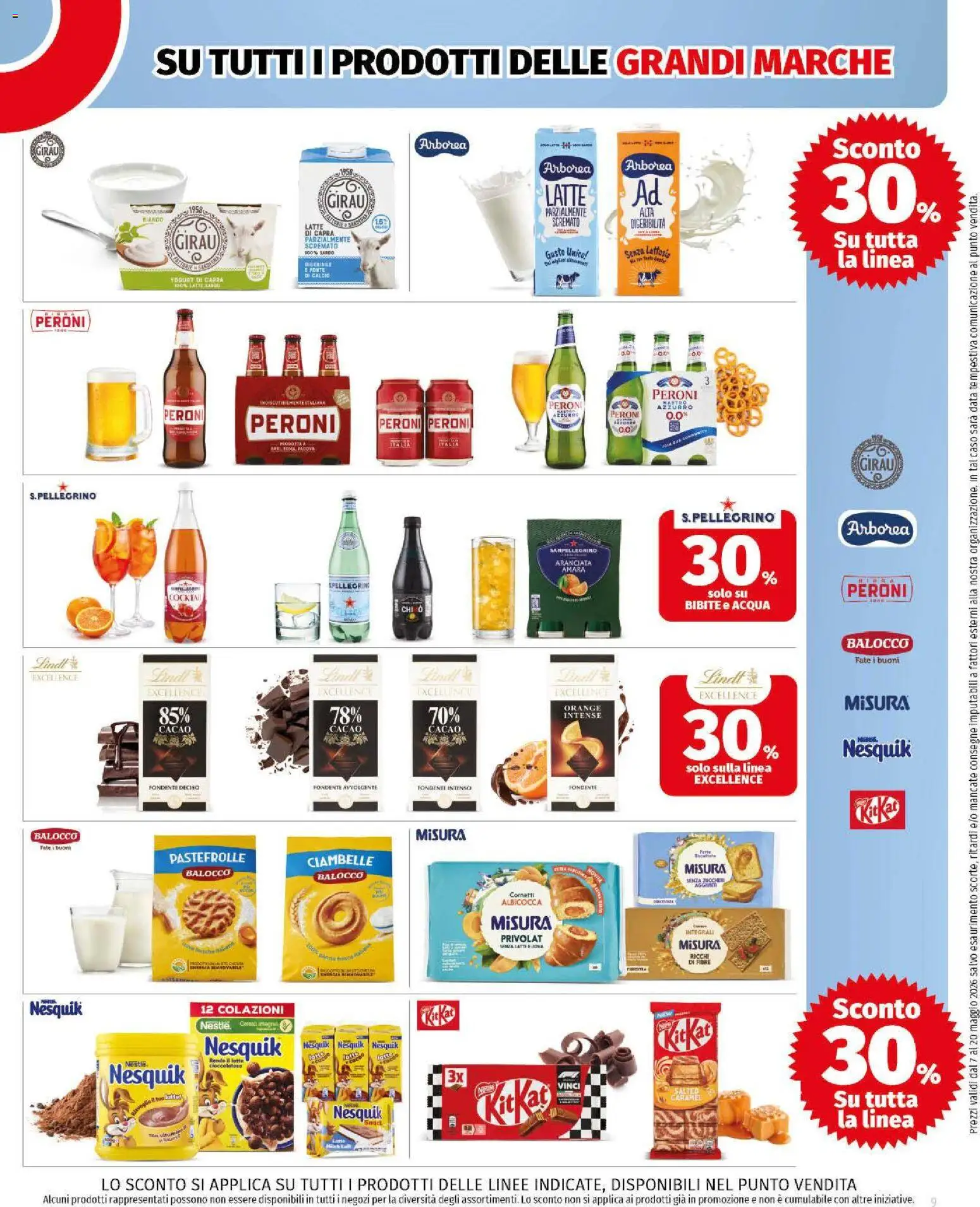 Volantino Ipercoop del 07.05.2026 | Pagina: 9 | Prodotti: Ciambelle, Data, Bibite, Cacao