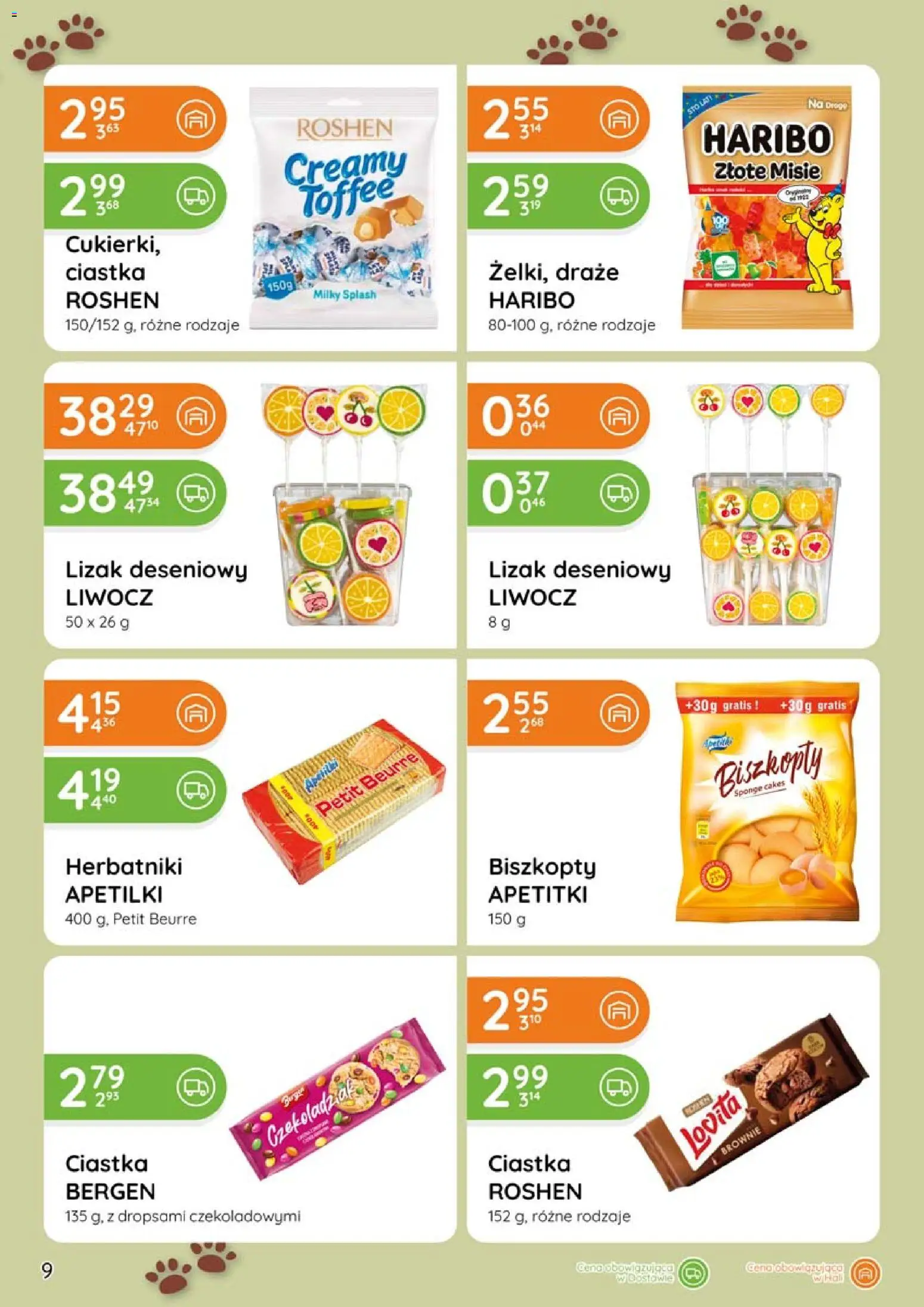 Eurocash gazetka - Biwak od 11.06.2026 | Strona: 9 | Produkty: Herbatniki, Brownie, Ciastka