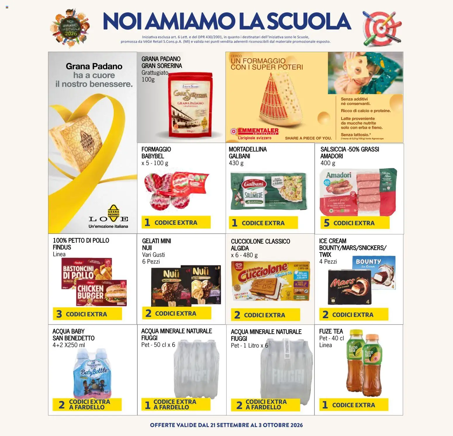 Volantino Eté del 22/09/2026 | Pagina: 29 | Prodotti: Acqua, Latte, Salsiccia, Senza lattosio