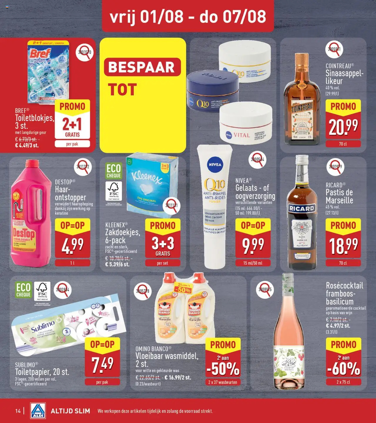 {H1} | Pagina: 14 | Producten: Wijn, La, Papier, Toiletpapier