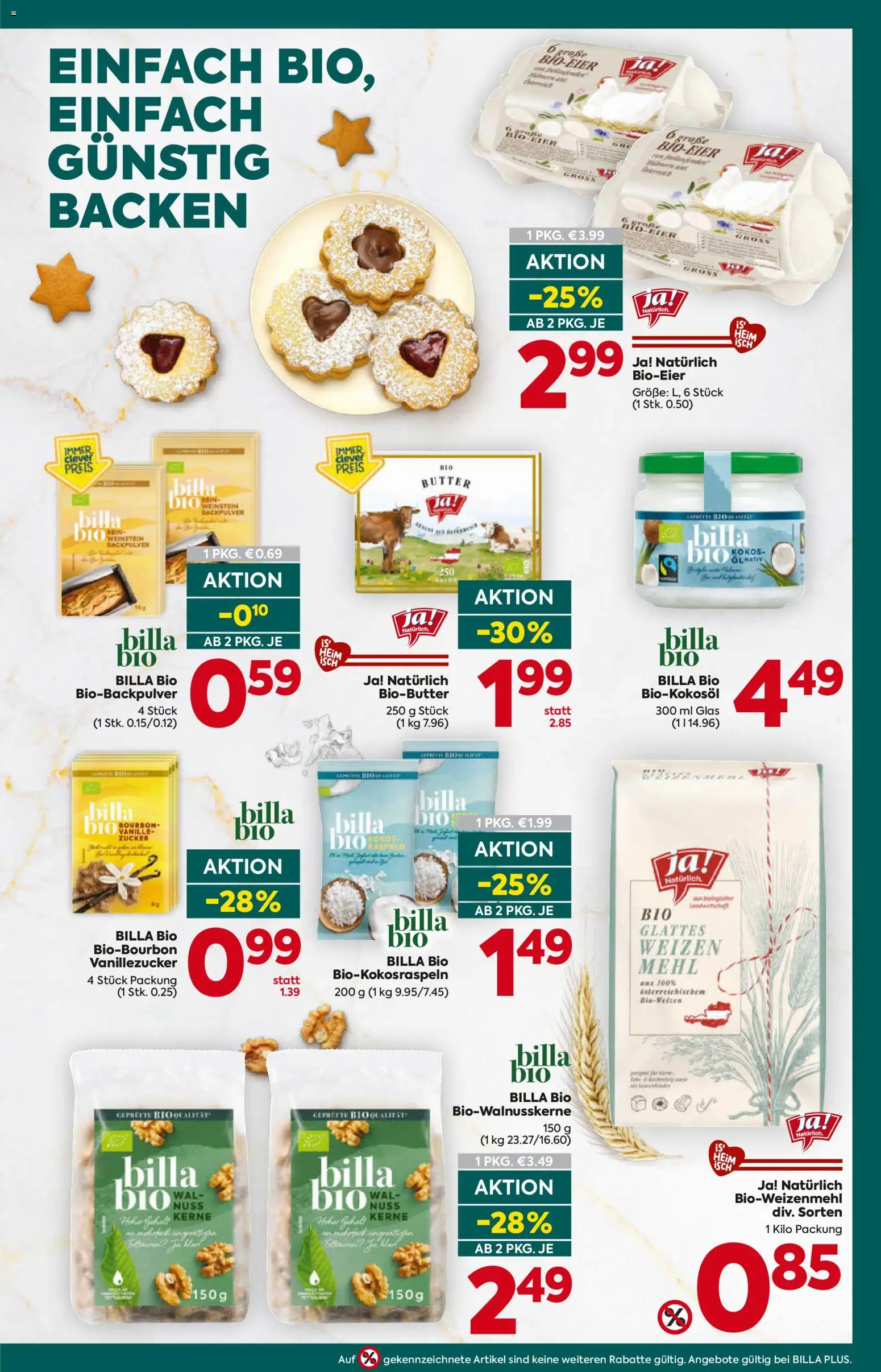Billa Plus Flugblatt gültig ab 29.10.2026 | Seite: 3 | Produkte: Zucker, Vanille, Mehl, Bourbon