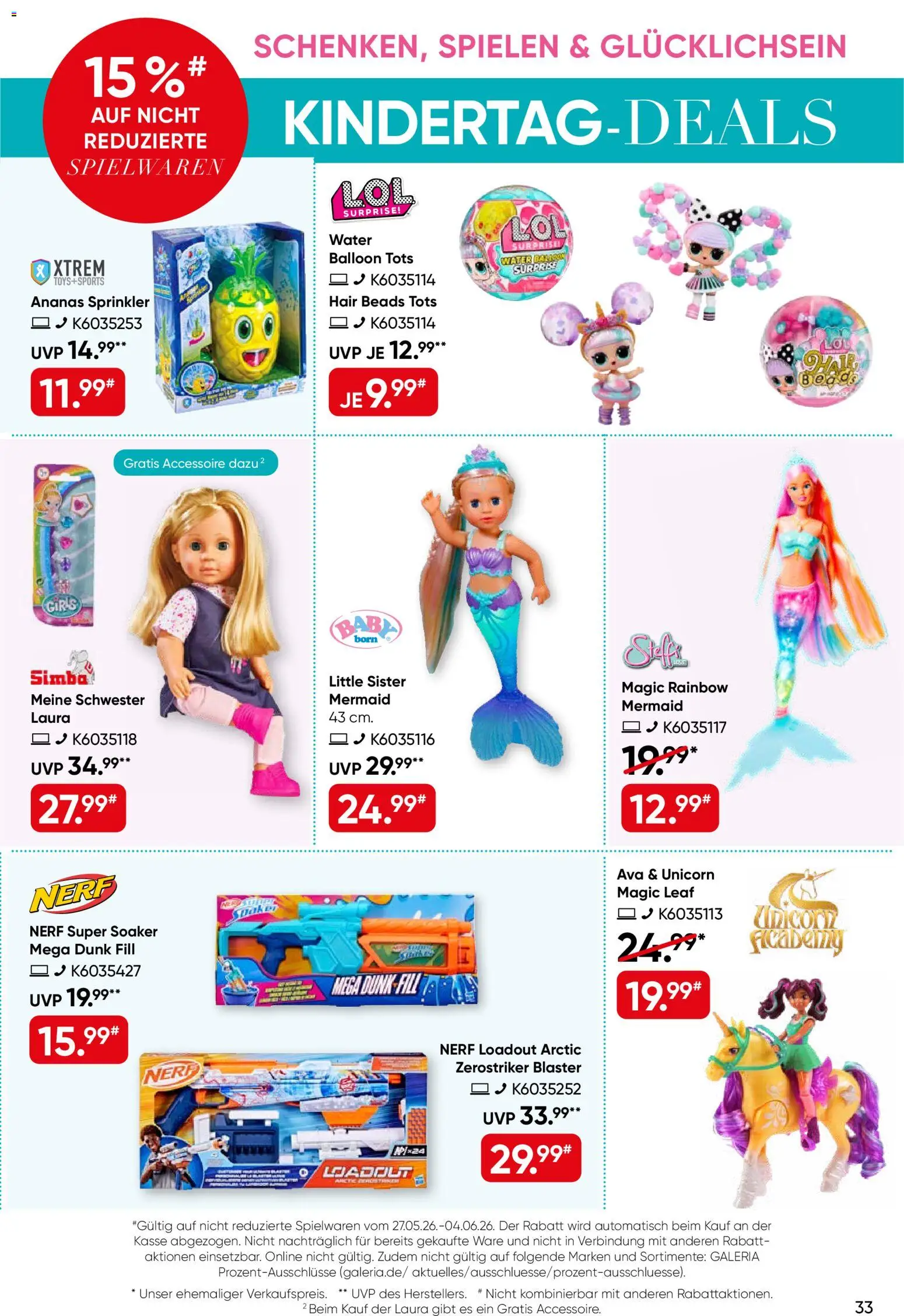 Galeria Karstadt Kaufhof Prospekt – gültig ab 27.05.2026 | Seite: 33 | Produkte: Ananas