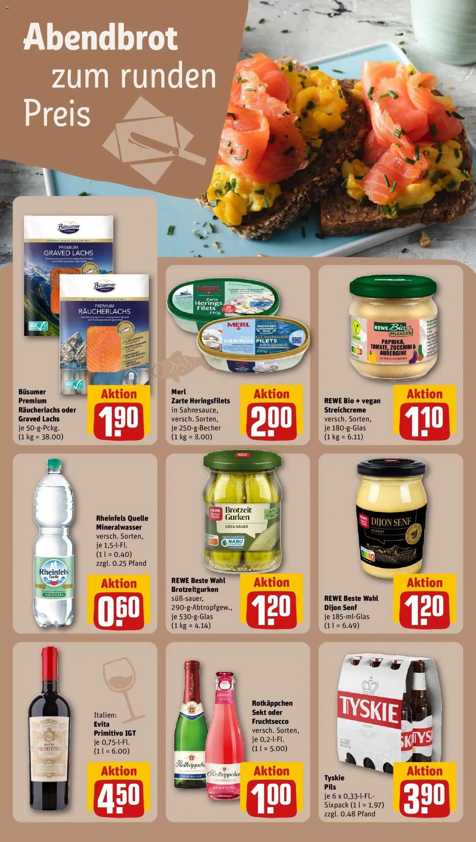 Rewe Prospekt Coesfeld	 – gültig ab 09.03.2026 | Seite: 16 | Produkte: Fruchtsecco, Lachs, Räucherlachs, Gurken