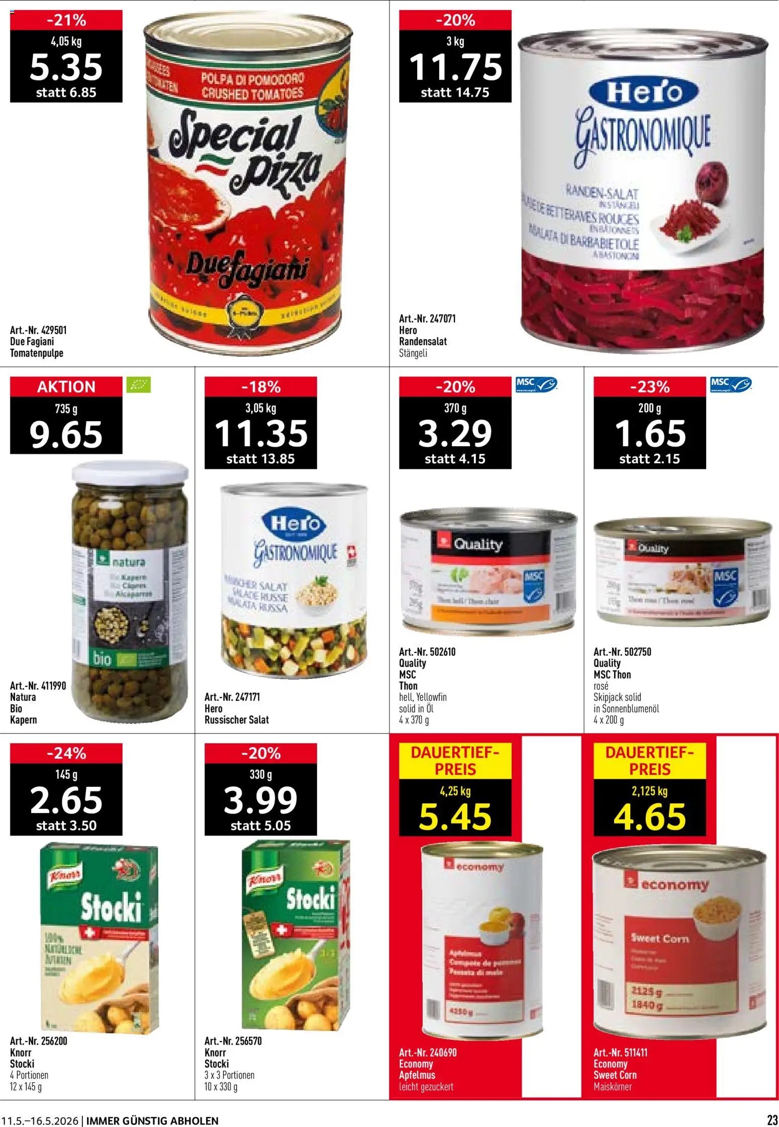 Prodega aktionen – gültig ab 11.05.2026 | Seite: 23 | Produkte: Öl, Pizza, Salat